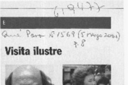 Visita ilustre  [artículo]