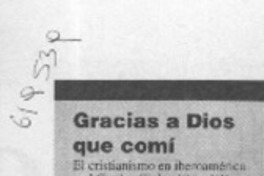 Gracias a Dios que comí  [artículo]