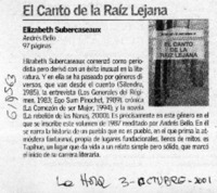 El Canto de la raíz lejana  [artículo]