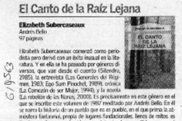 El Canto de la raíz lejana  [artículo]