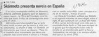 Skármeta presenta novela en España  [artículo]
