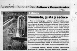 Skármeta, gusta y seduce  [artículo]