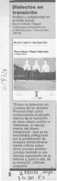 Dialectos en transición  [artículo]