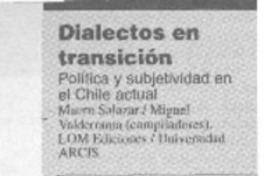 Dialectos en transición  [artículo]