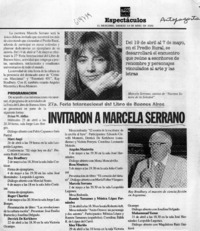 Invitaron a Marcela Serrano  [artículo]