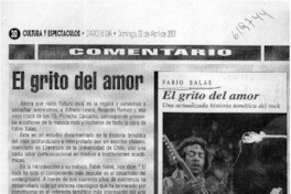 El grito del amor  [artículo] Jaime Retamales
