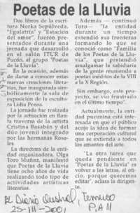 Poetas de la lluvia  [artículo]