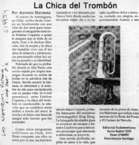 La chica del trombóm  [artículo] Antonio Skármeta