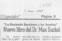 La Hacienda Bucalemu y los Jesuitas  [artículo]