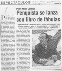Penquista se lanza con libro de fábulas  [artículo]