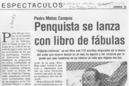 Penquista se lanza con libro de fábulas  [artículo]