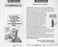 Injusticia de papel  [artículo]