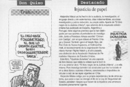 Injusticia de papel  [artículo]