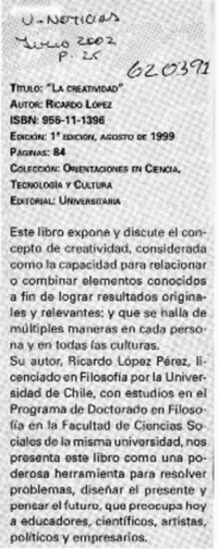 La creatividad  [artículo]