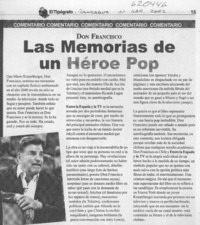Las memorias de un héroe pop  [artículo]
