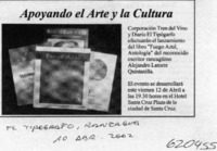 Apoyando el arte y la cultura  [artículo]