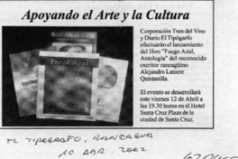 Apoyando el arte y la cultura  [artículo]