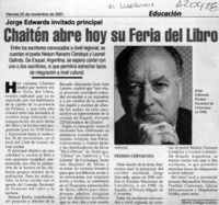 Chaitén abre hoy su Feria del Libro