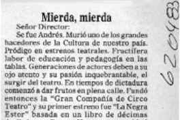 Mierda, mierda  [artículo]