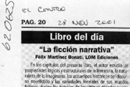"La ficción narrativa"  [artículo]