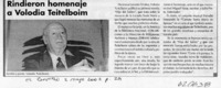 Rindieron homenaje a Volodia Teitelboim  [artículo]