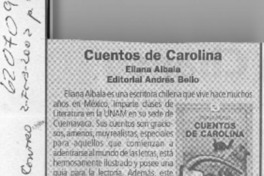 Cuentos de Carolina  [artículo]