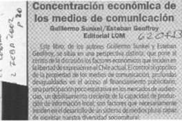 Concentración económica de los medios de comunicación  [artículo]