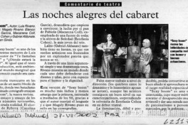 Las noches alegres del cabaret  [artículo]