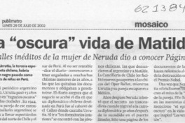La "oscura" vida de Matilde  [artículo]