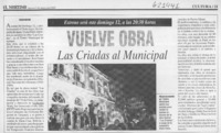 Vuelve obra Las criadas al municipal  [artículo]