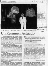 Un resumen actuando  [artículo] Pedro Labra Herrera