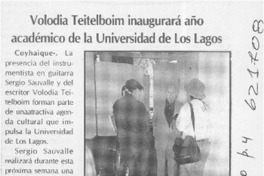 Volodia Teitelboim inaugurará año académico de la Universidad de Los Lagos  [artículo]
