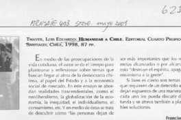 Humanizar a Chile  [artículo] Francisco Poblete