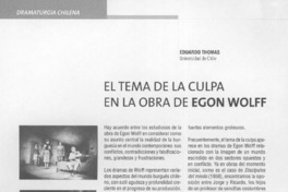 El tema de la culpa en la obra de Egon Wolff