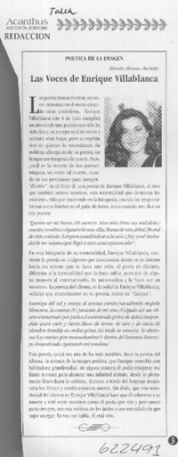 Las voces de Enrique Villablanca