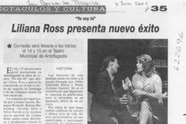 Liliana Ross presenta nuevo éxito