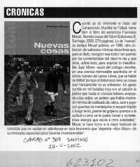 Nuevas cosas del fútbol