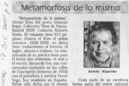 Metamorfosis de lo mismo
