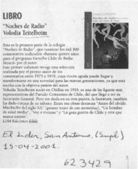 "Noches de radio" Volodia Teitelboim