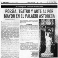 Poesía, teatro y arte al por mayor en el Palacio Astoreca