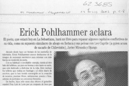 Erick Pohlhammer aclara