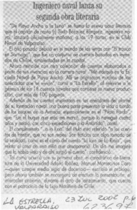 Ingeniero naval lanza su segunda obra literaria