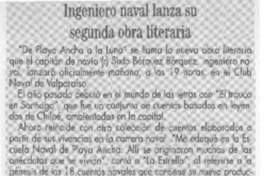 Ingeniero naval lanza su segunda obra literaria