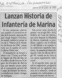 Lanzan historia de Infantería de Marina