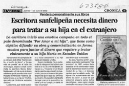 Escritora sanfelipeña necesita dinero para tratar a su hija en el extranjero