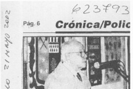 Escritor Benigno Avalos será sepultado hoy