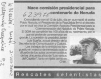 Nace comisión presidencial para centenario de Neruda