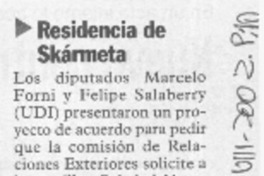 Residencia de Skármeta