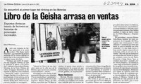 Libro de la Geisha arrasa en ventas