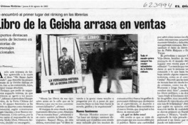Libro de la Geisha arrasa en ventas